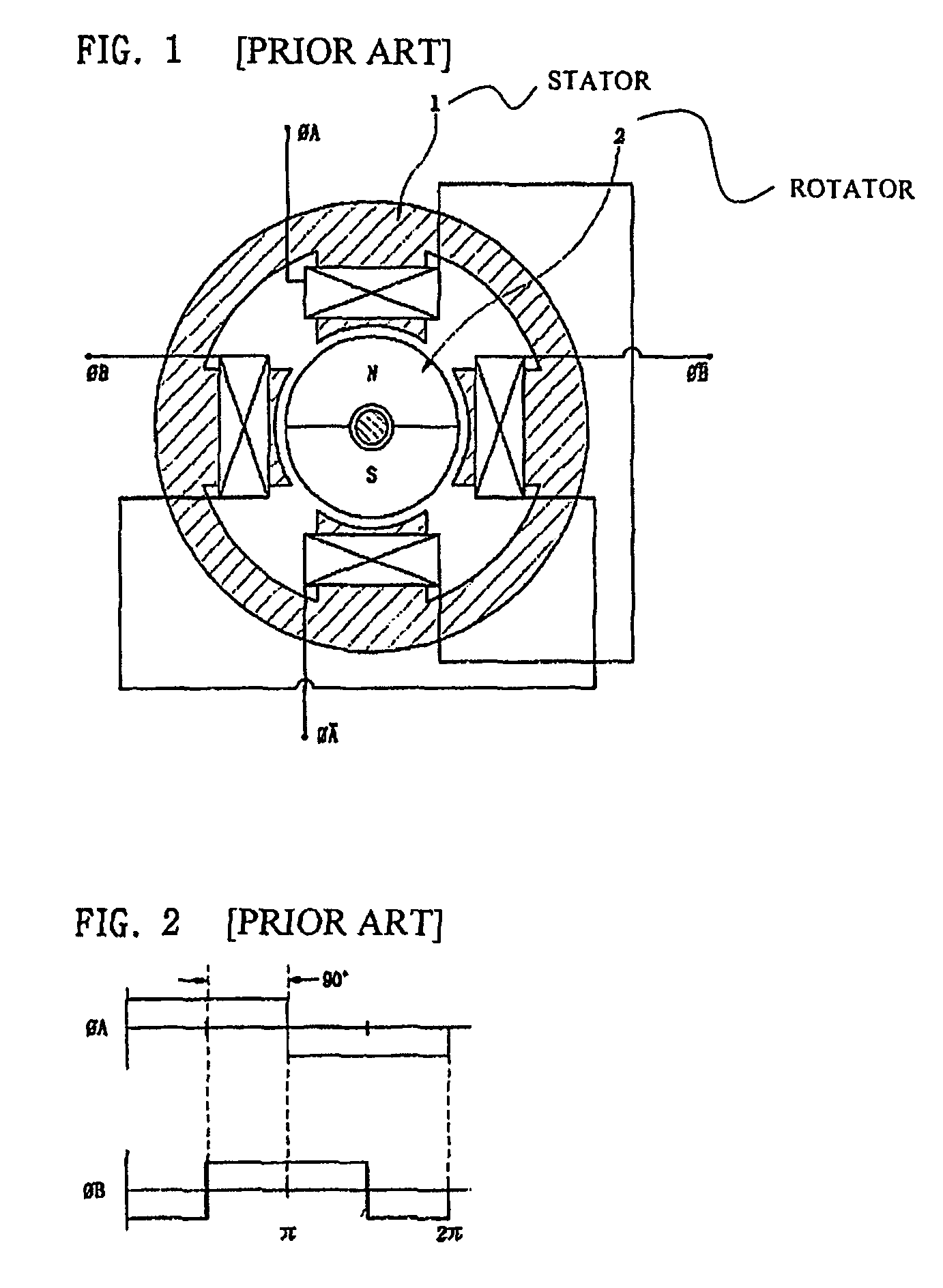 Two-phase brushless DC motor