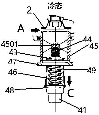 A temperature control valve spool and an automatic temperature control valve