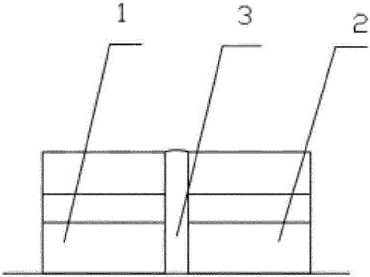 Connection and sealing method for gold material and silver material