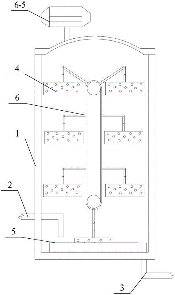 Fermentation cylinder applicable to soybean meal solid aerobic fermentation