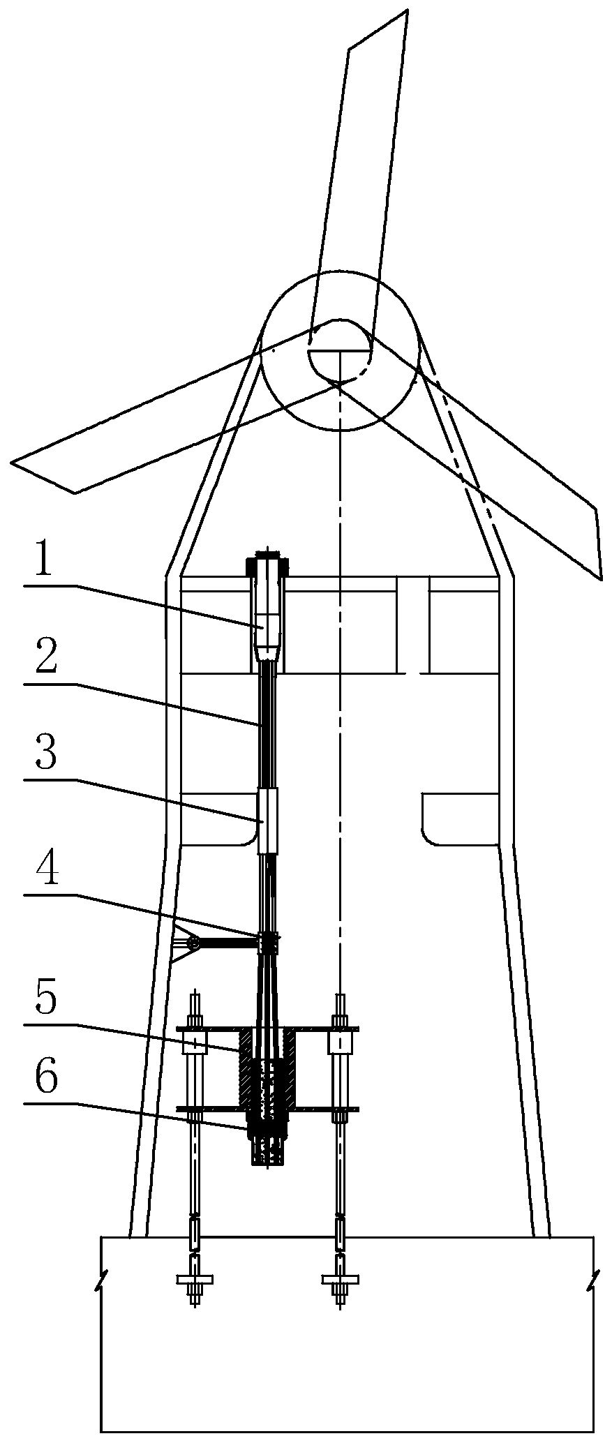 Steel strand external stay cable structure system for wind tower and manufacturing and installation method thereof