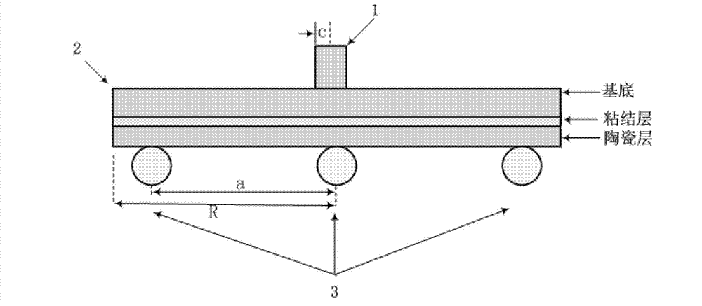 Method for testing biaxial strength of thermal barrier coating