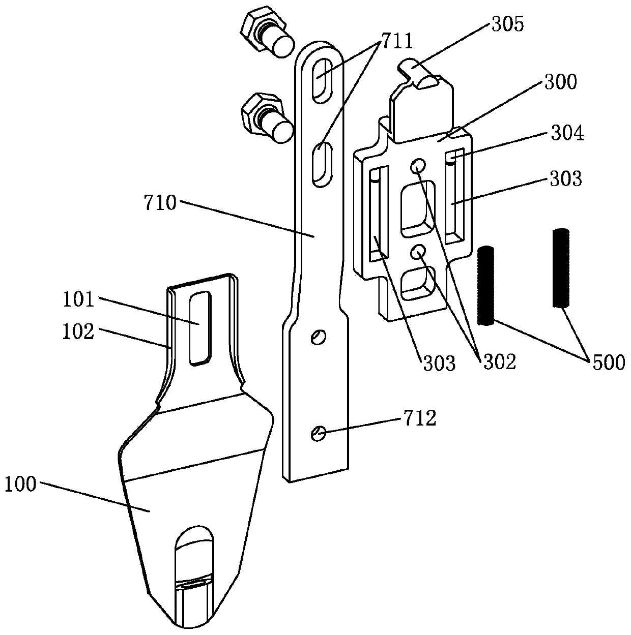 Weft-insertion yarn carrier device for flat knitting machine