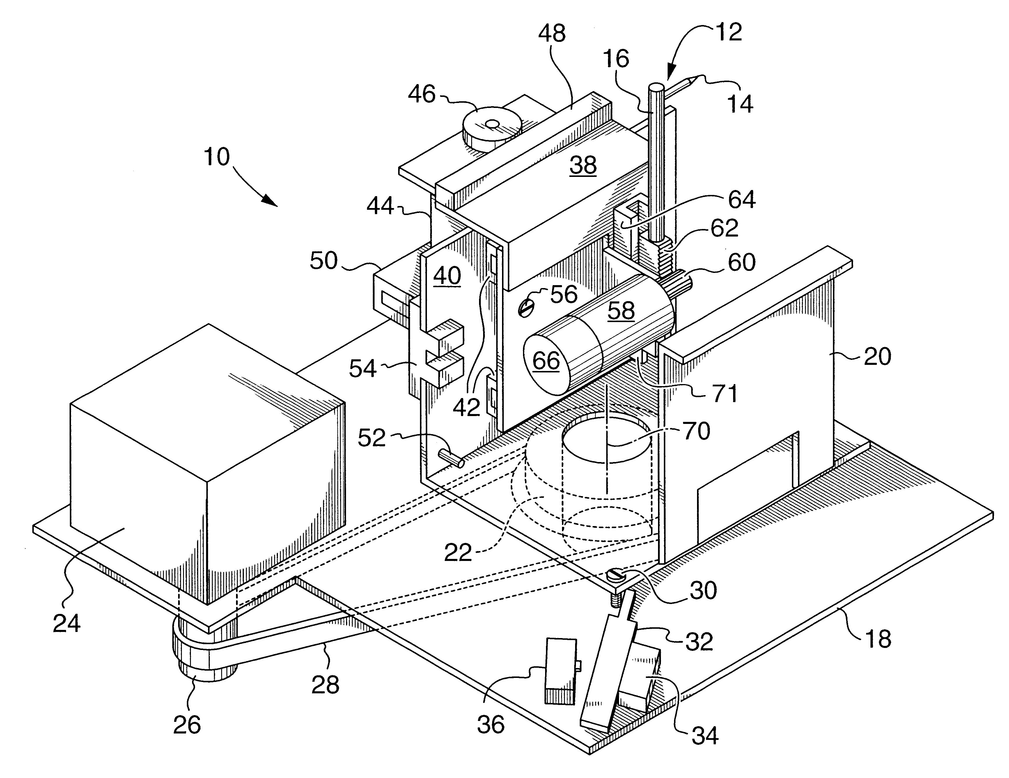 Eyeglass frame and lens tracing apparatus and method