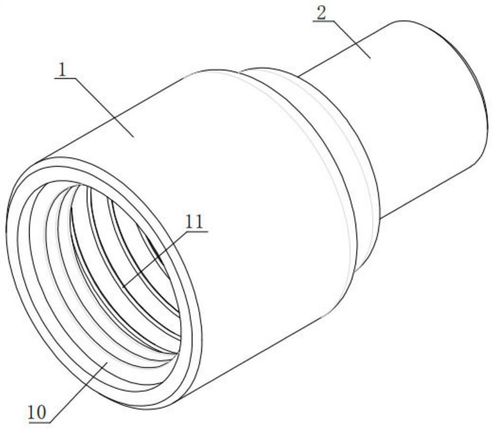A leak-proof pipe connecting pipe