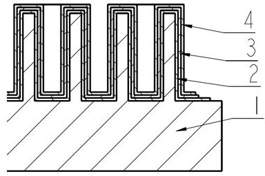 Broad-spectrum multi-band detection structure with enhanced selective absorption and its preparation method