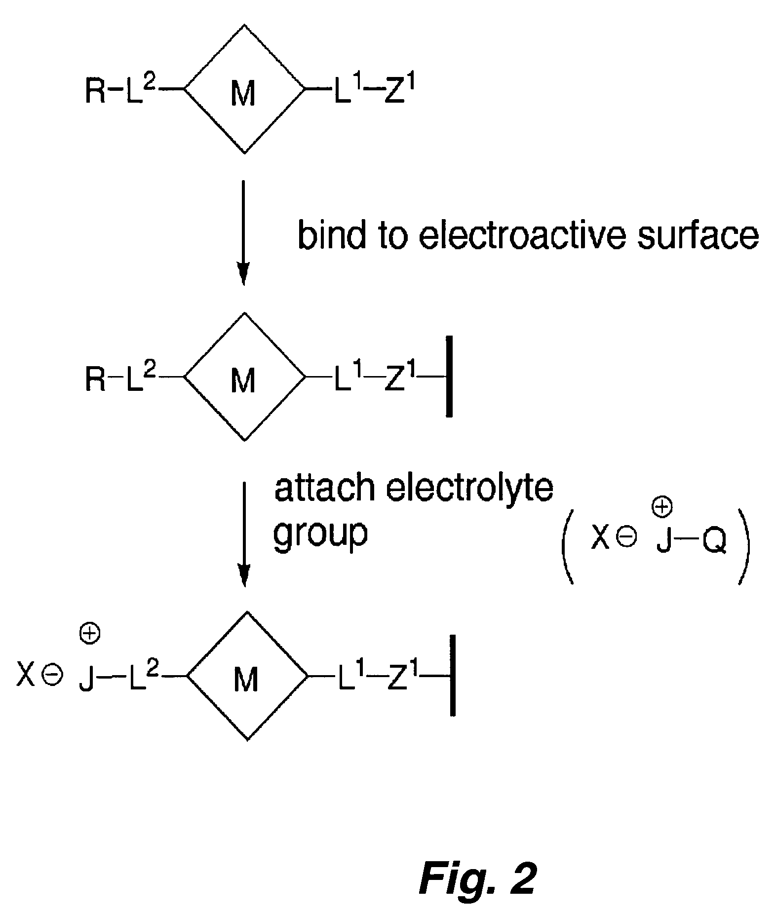 In situ patterning of electrolyte for molecular information storage devices