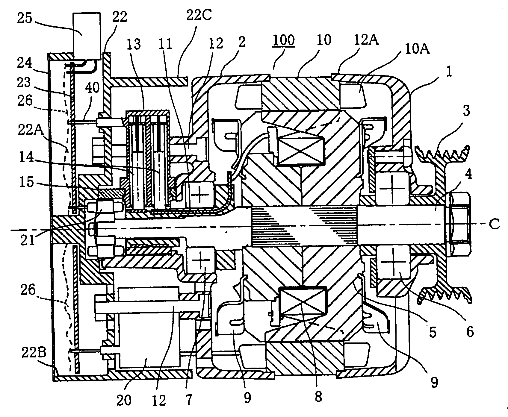 Motor generator unit