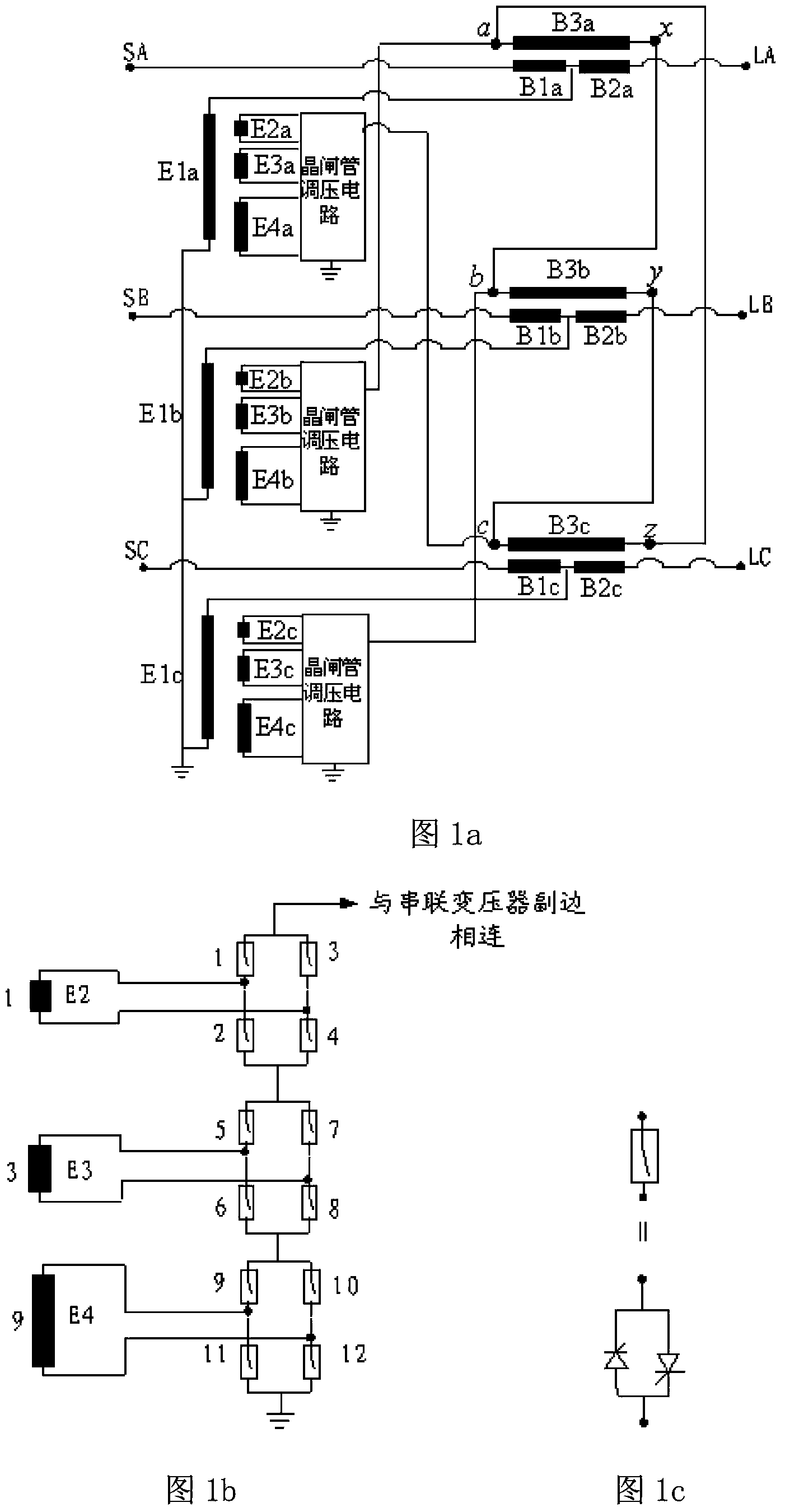 Method for limiting line short-circuit currents by using twin-core controllable phase shifter