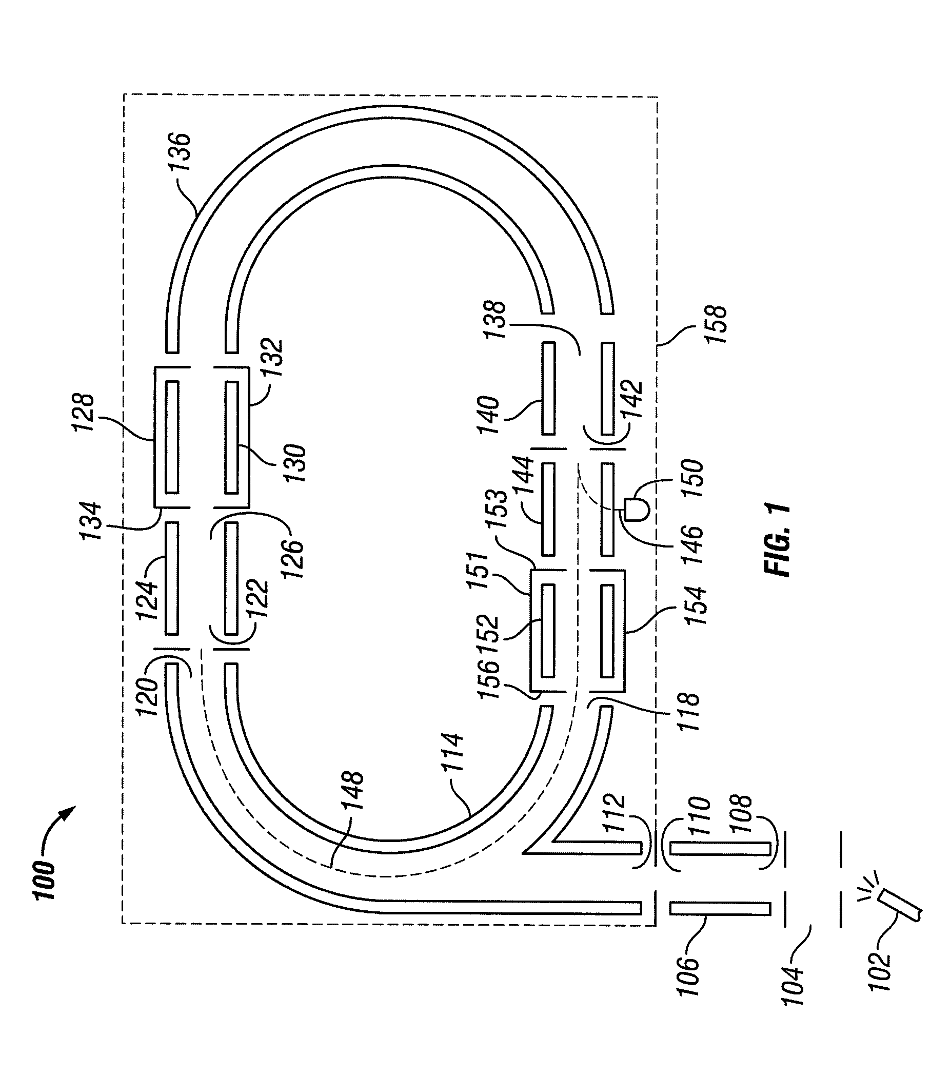 Mass spectrometer with looped ion path