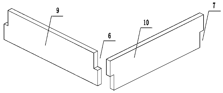 Precast slab formwork nesting connection structure and construction method