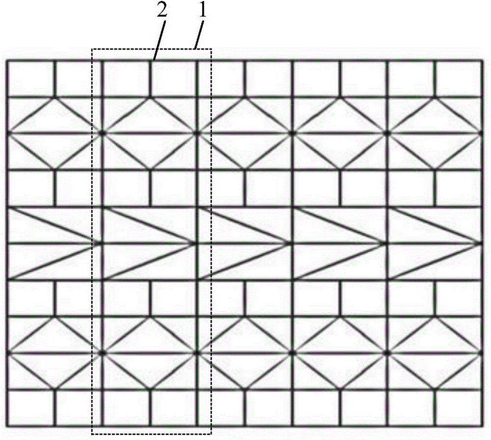 Metal grid, touch screen and display device