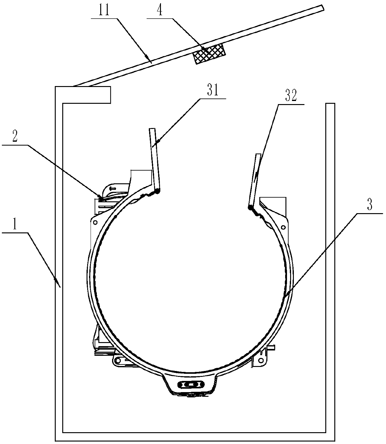 System and method for detecting fastening of inner cylinder cover of top-opened clothes treatment equipment