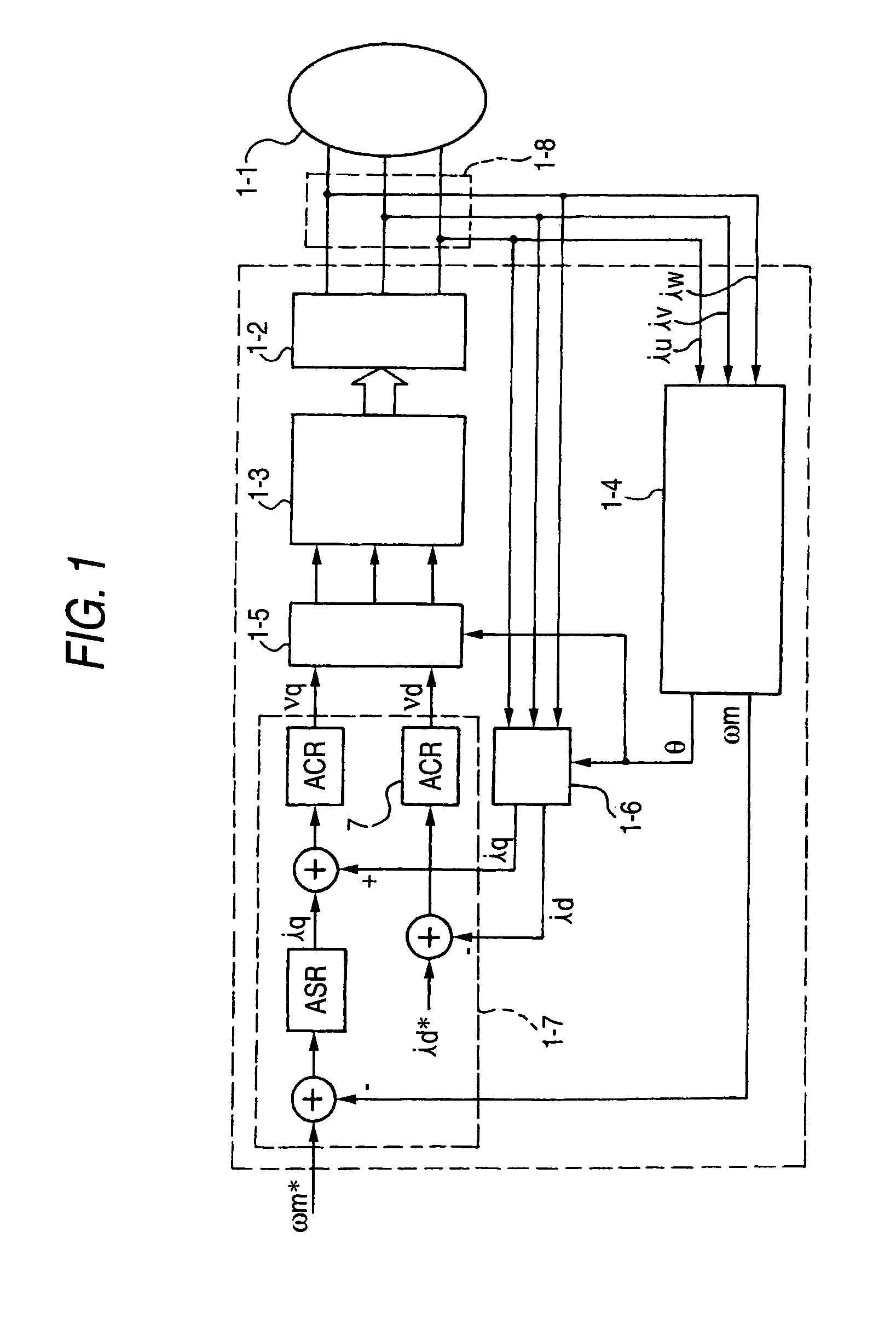 Motor magnetic pole position estimation device and control device
