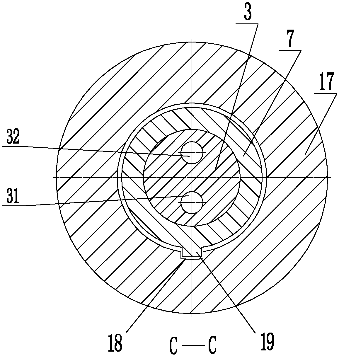 A rotary liquid supply device