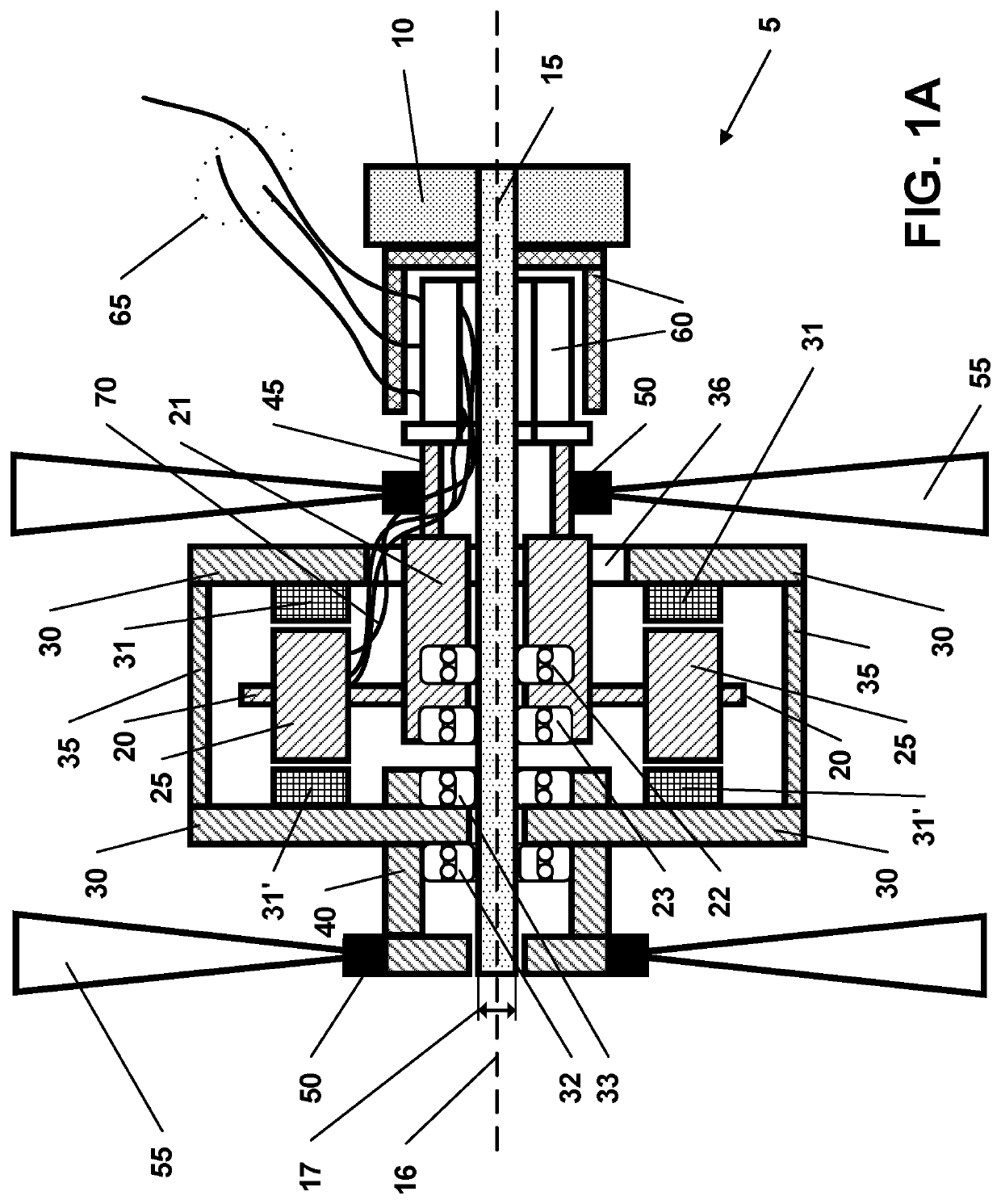 Counter-rotating axial electric motor assembly