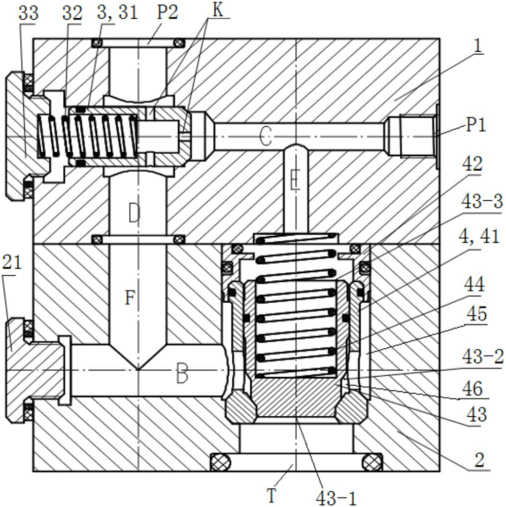 Hydraulic quick discharge valve for monorail crane braking oil cylinder