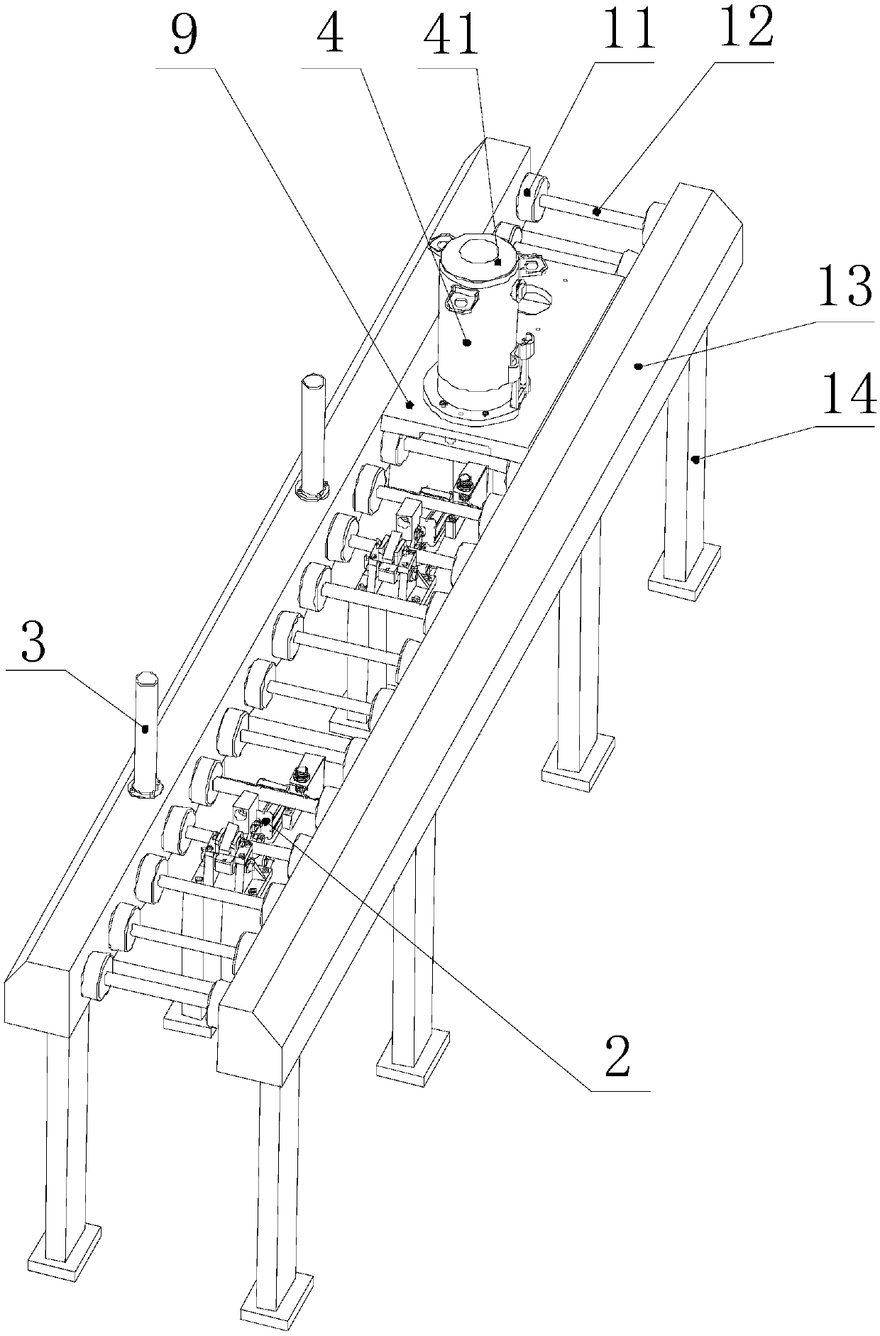 Compressor shell cover preassembled flatness detecting and adjusting mechanism