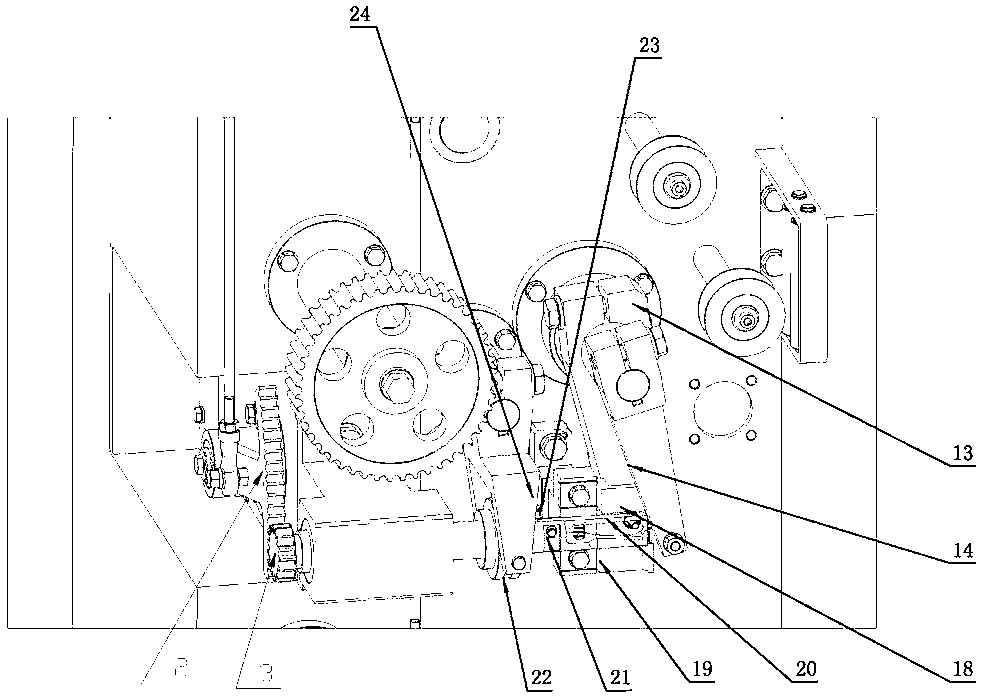 Tower tea bag threading method and device