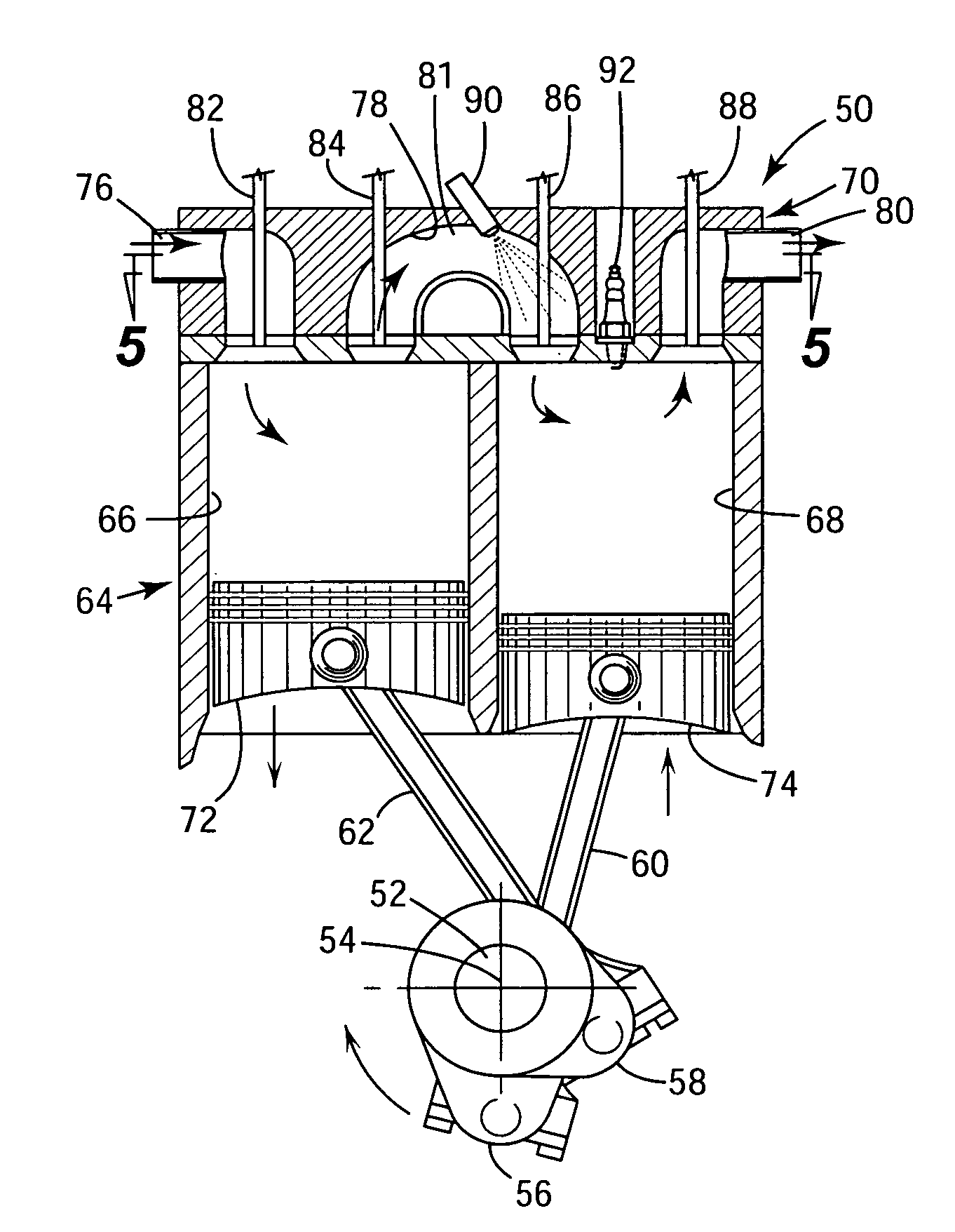 Split-cycle engine with early crossover compression valve opening