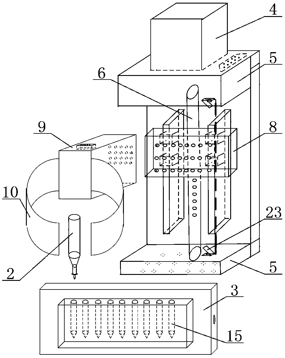 3D bio-printer head control device and material changing control method of head
