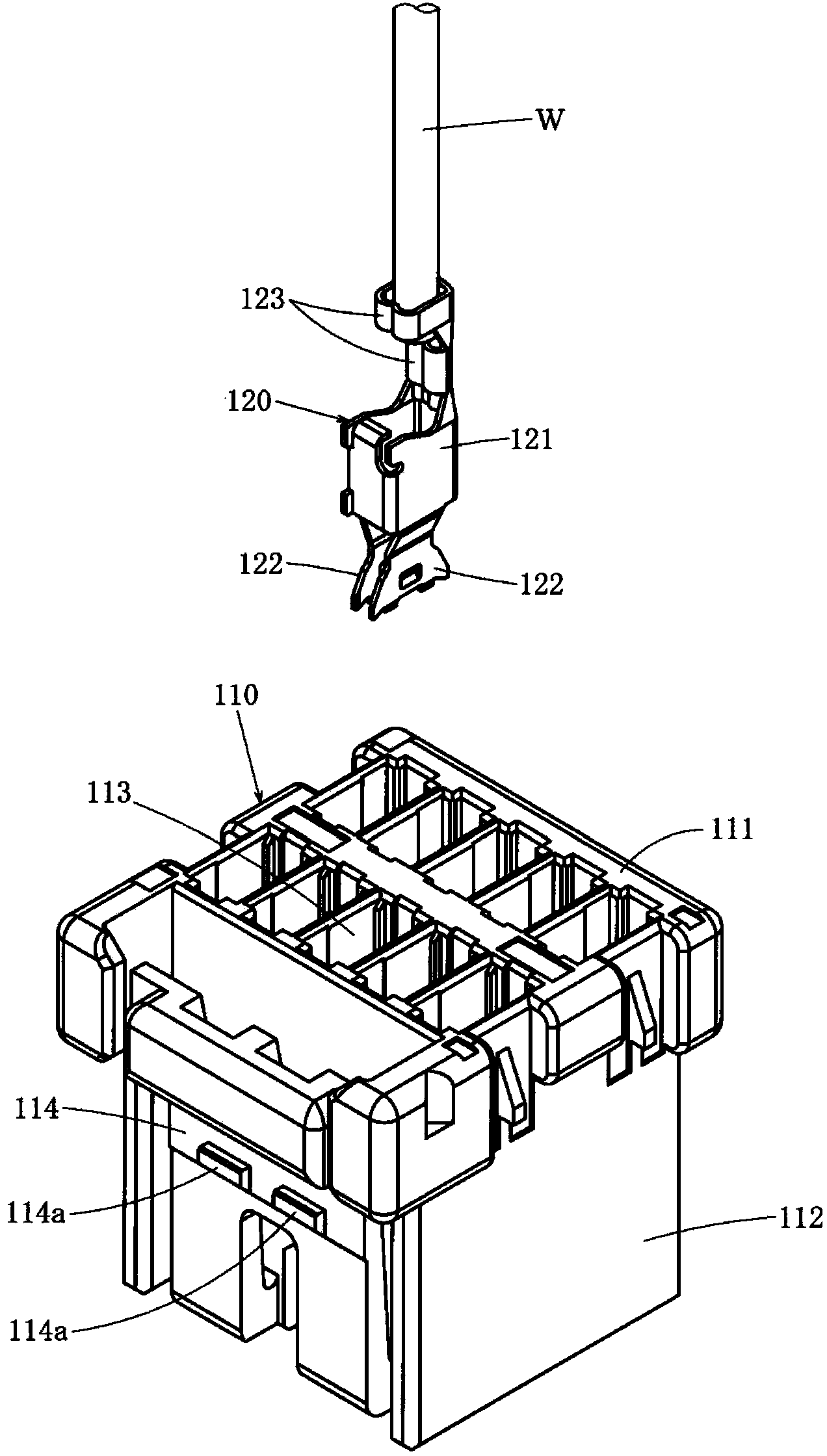 Electric connector with detection unit