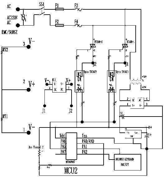 Temperature control device of electric warming pad