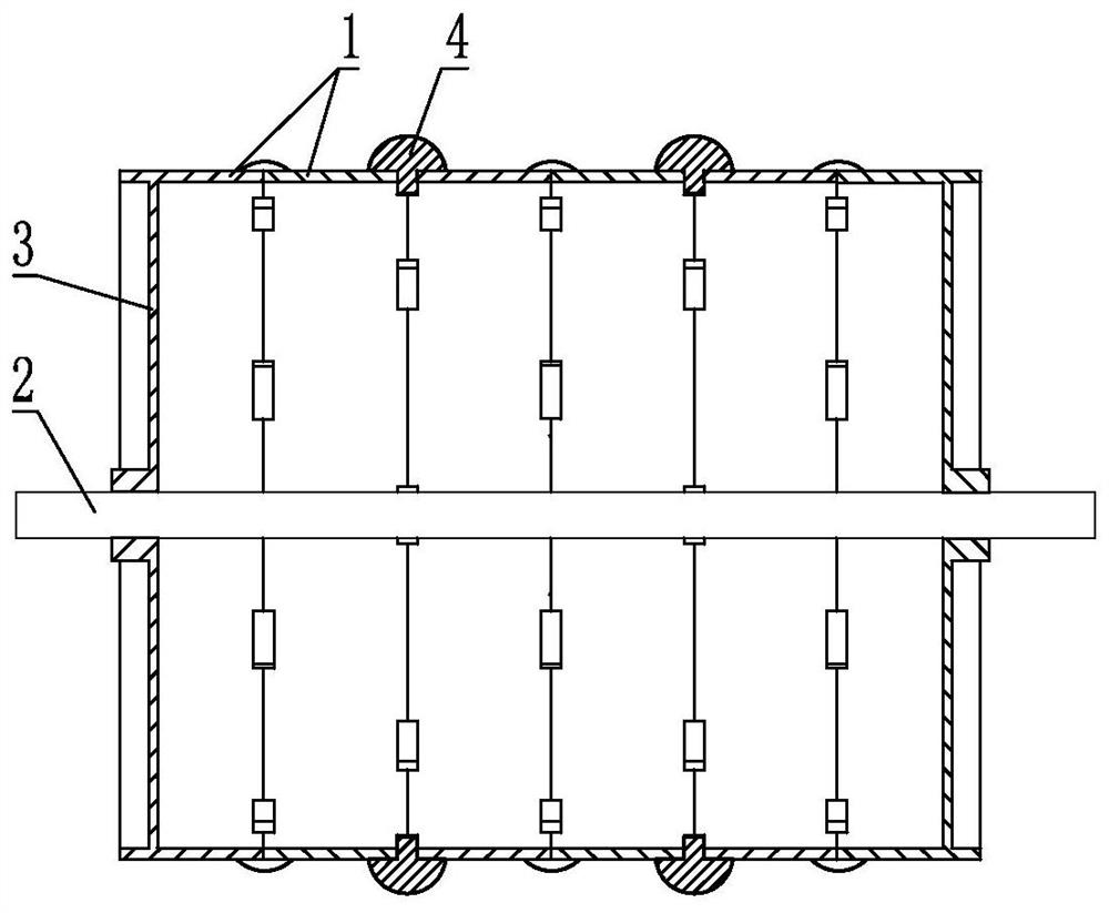 Rice and wheat annual area non-smooth pressing roller