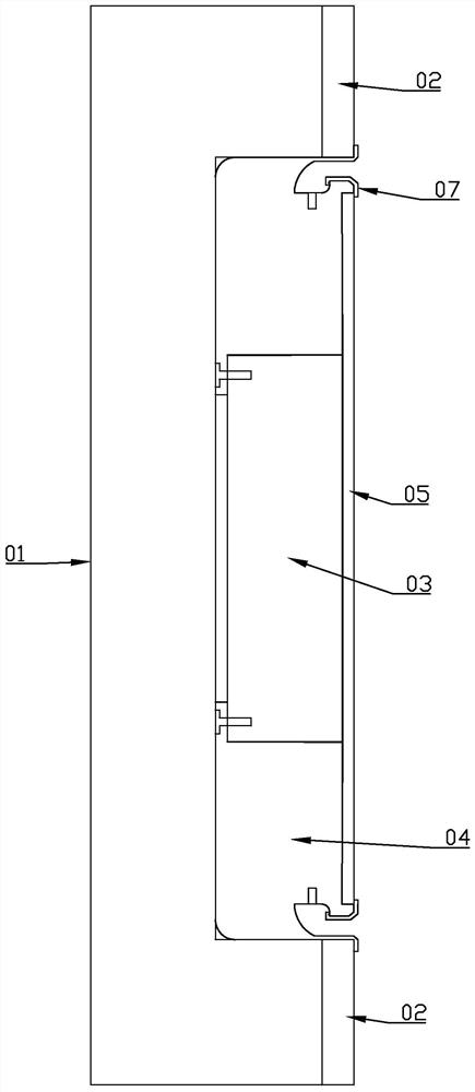 Wall surface integrated sound equipment installation method and structure