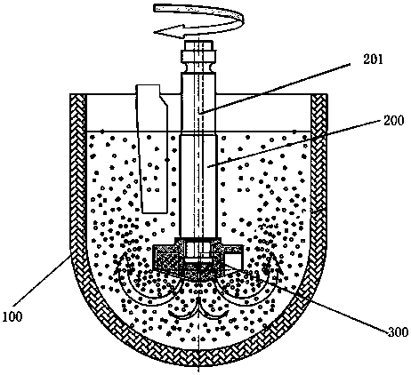 A degassing rotor structure with convective effect