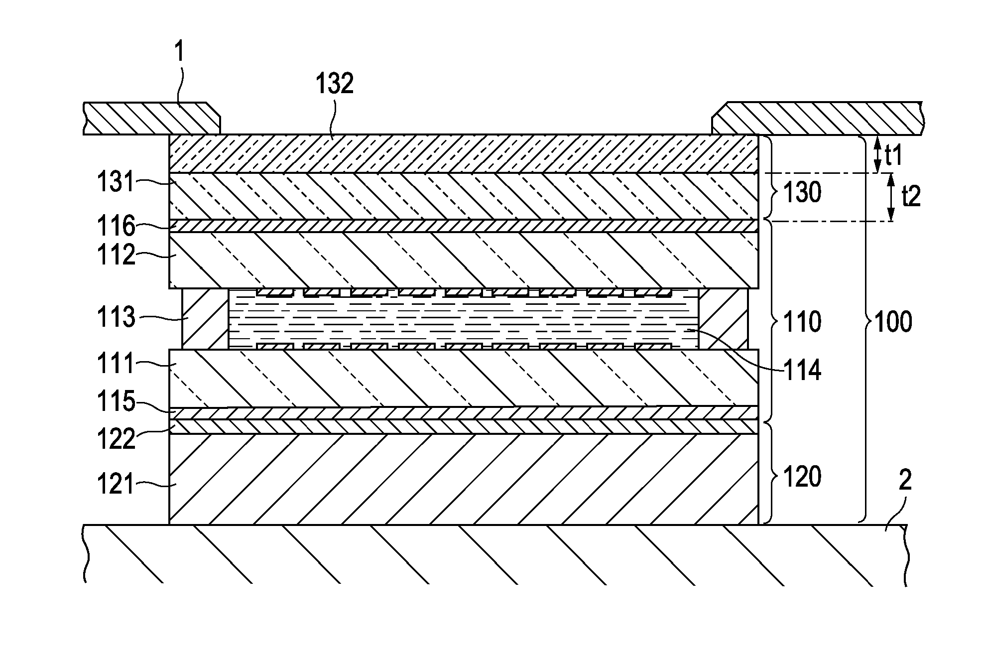 Impact resistant electro-optical module and electronic device