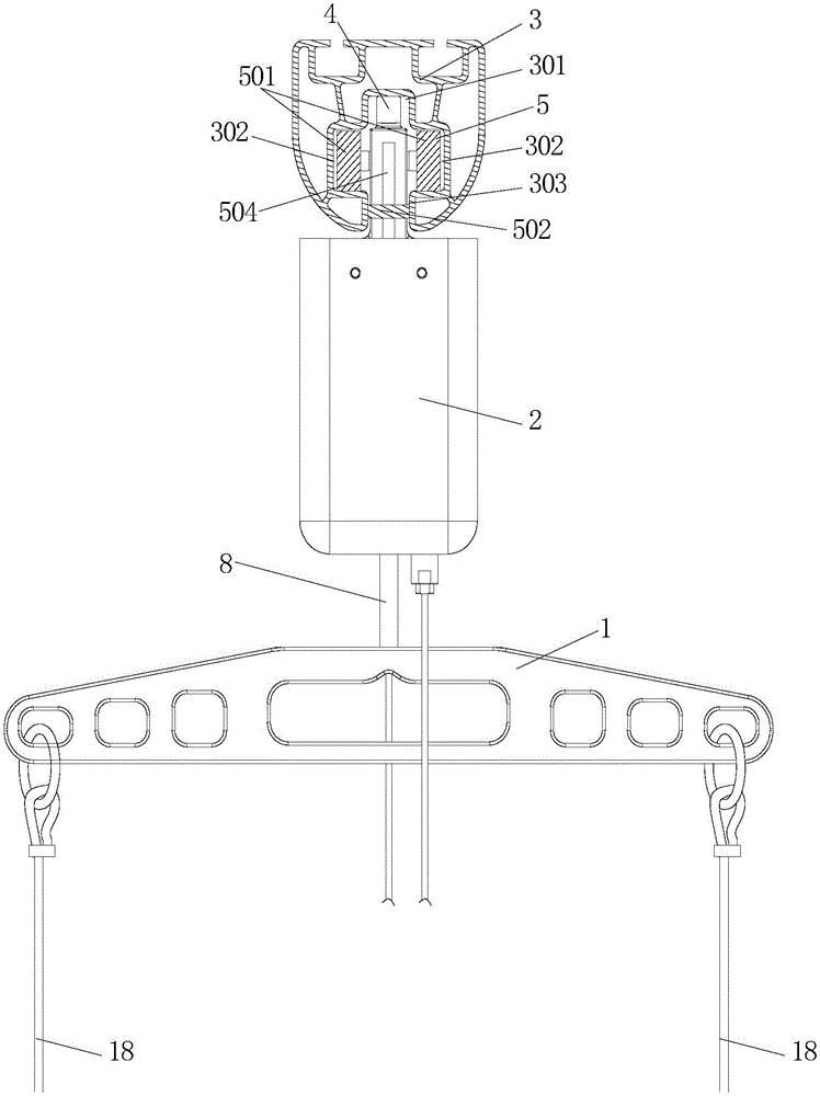 Ceiling rail suspension walking body weight support device