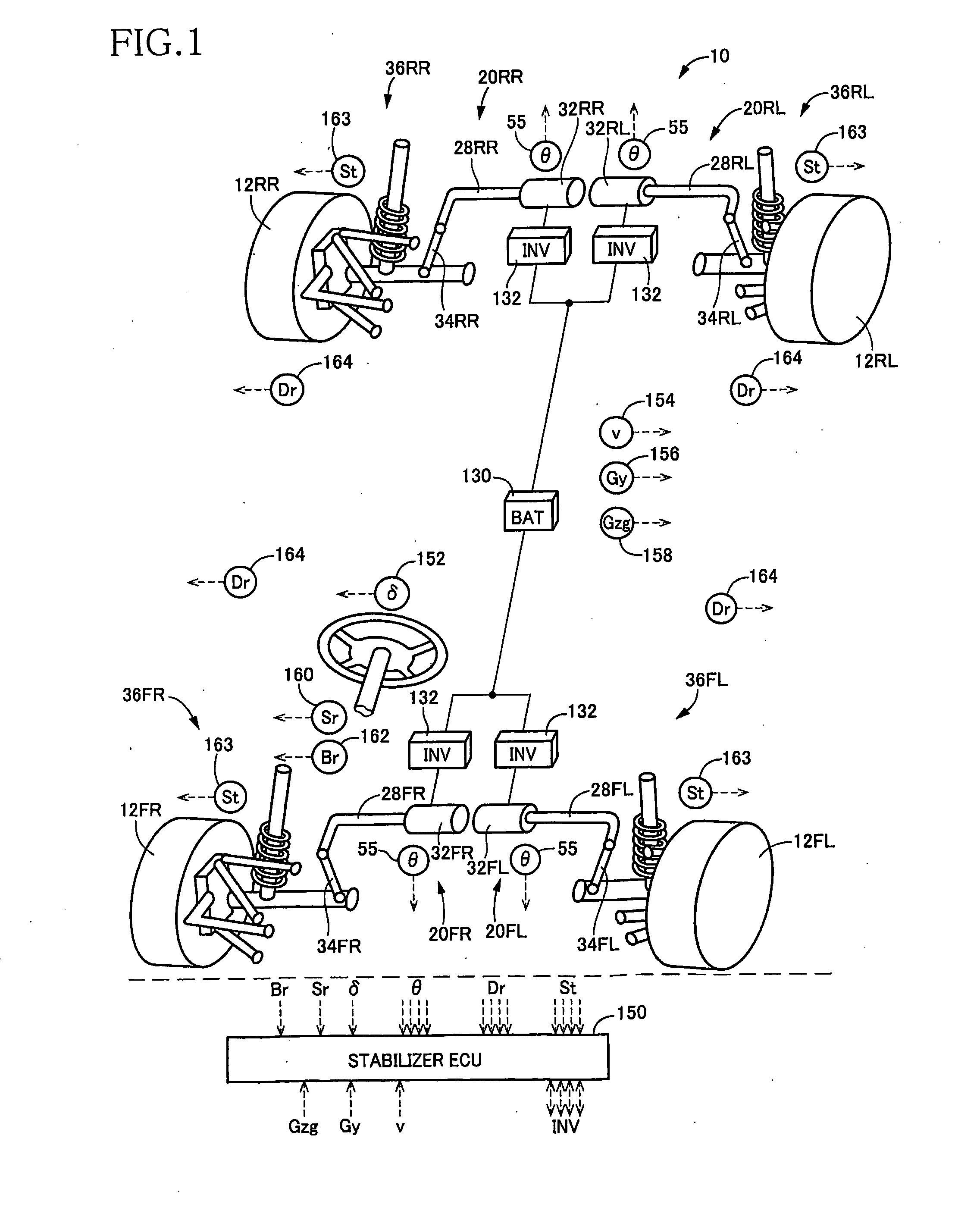 Vehicle stabilizer system