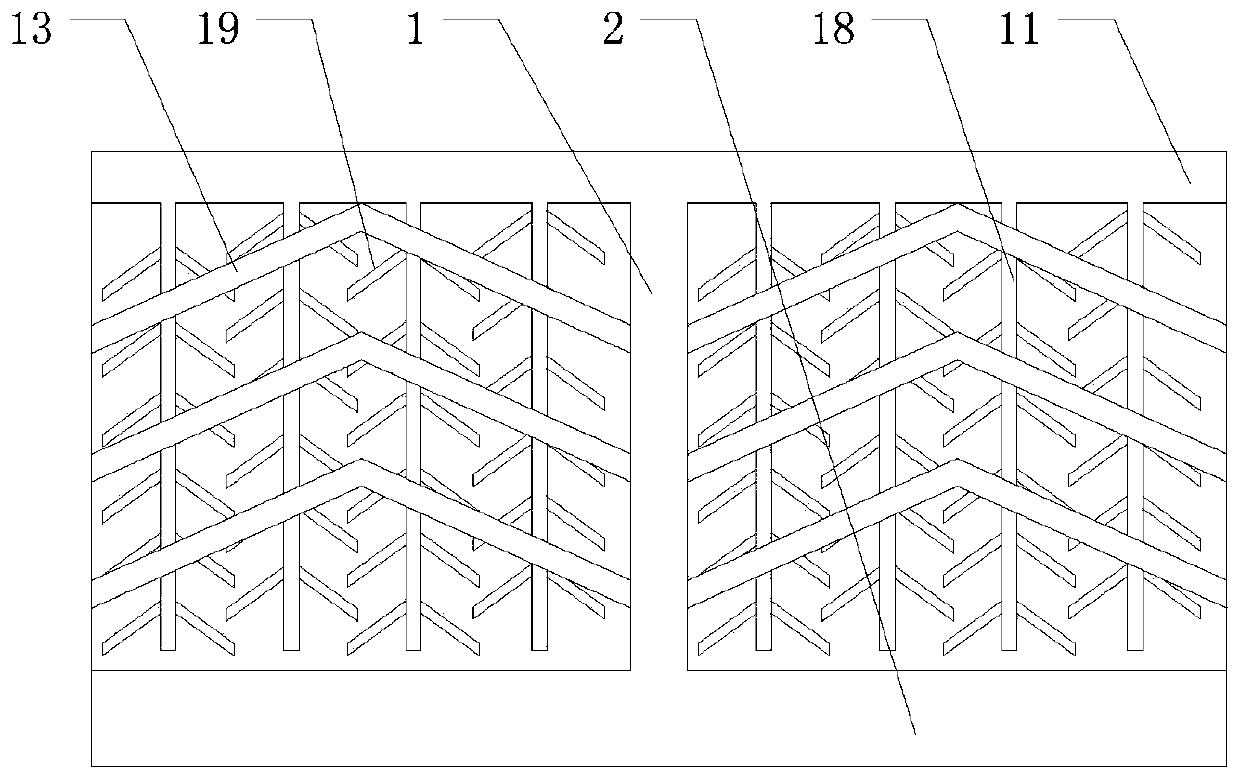 High-speed highway slope reinforcement and drainage device
