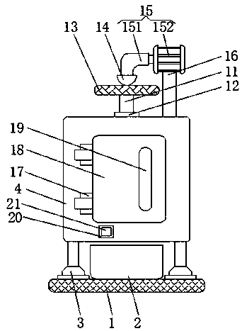 Raw material filtering device for new material manufacturing