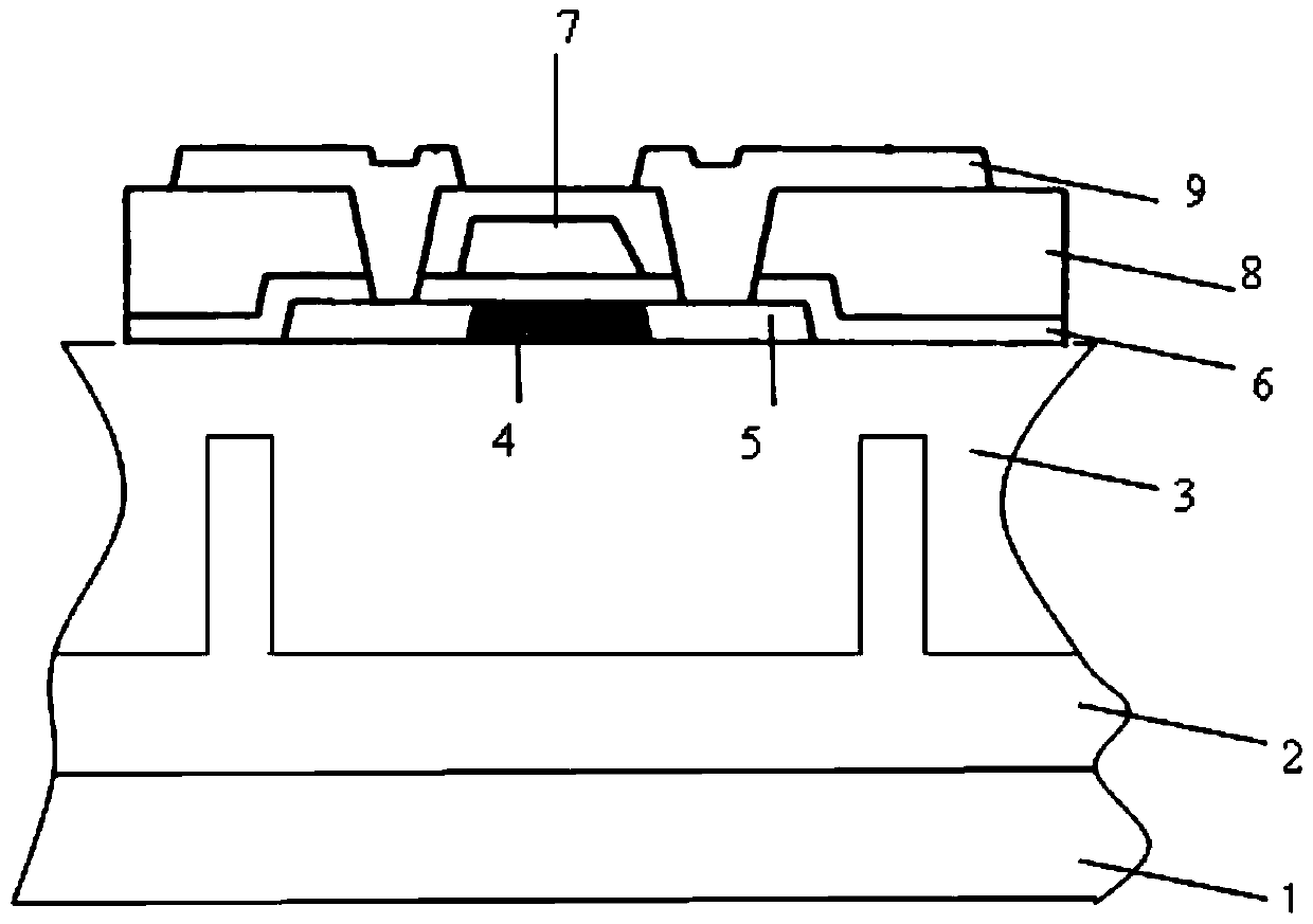 Low temperature polysilicon thin film transistor and its preparation method