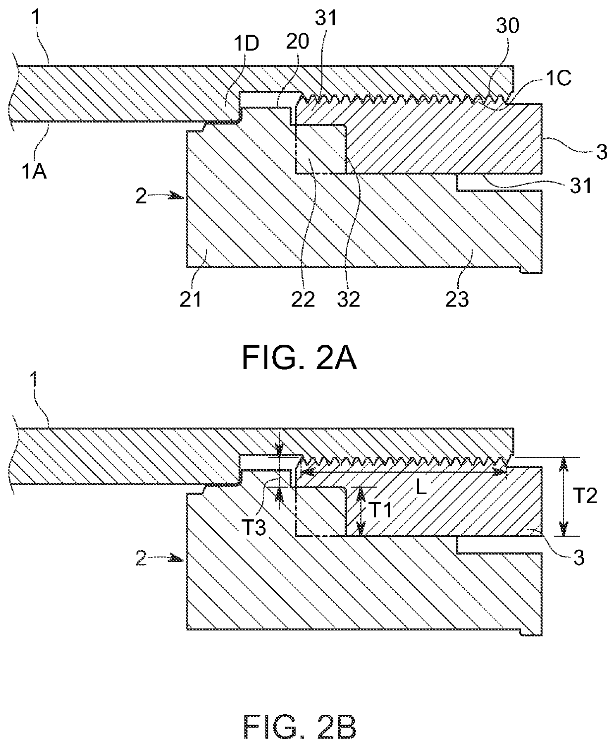 Pressure accumulation container