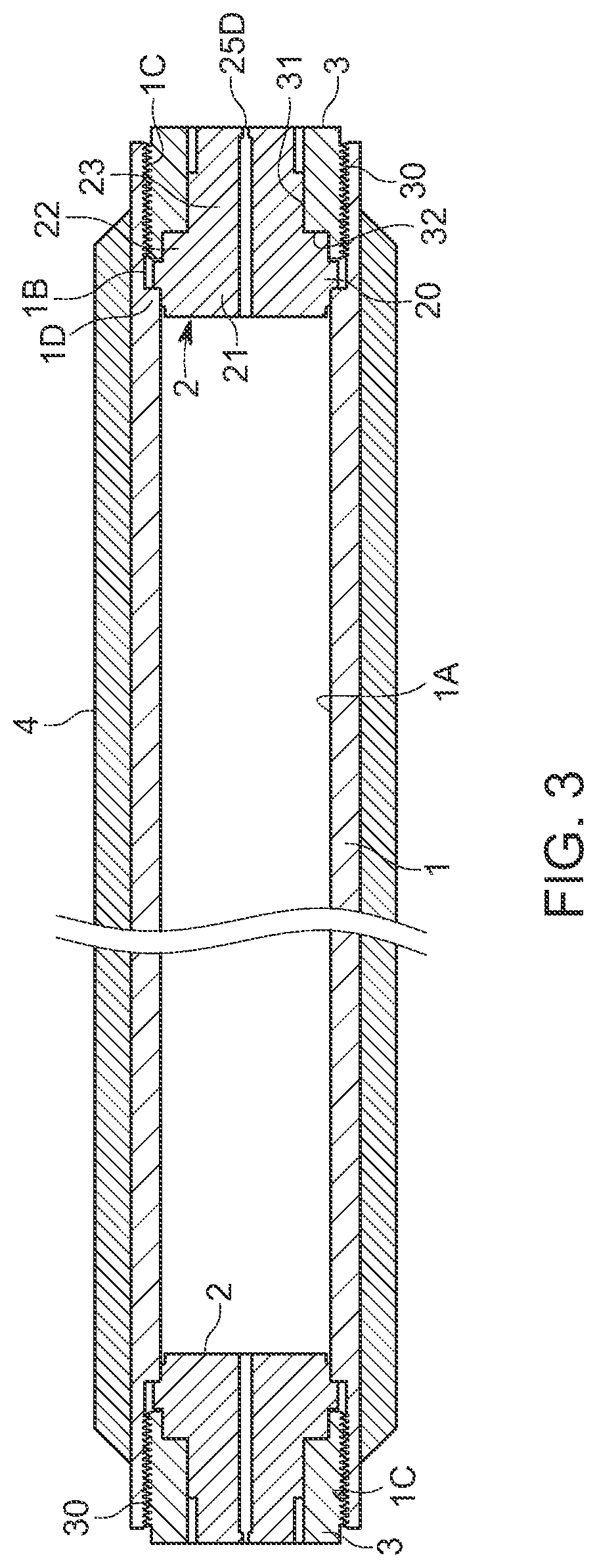 Pressure accumulation container