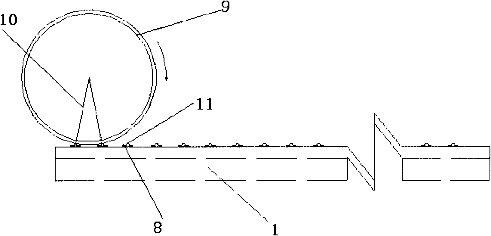 Method for producing steel reinforcement cage by using setting die