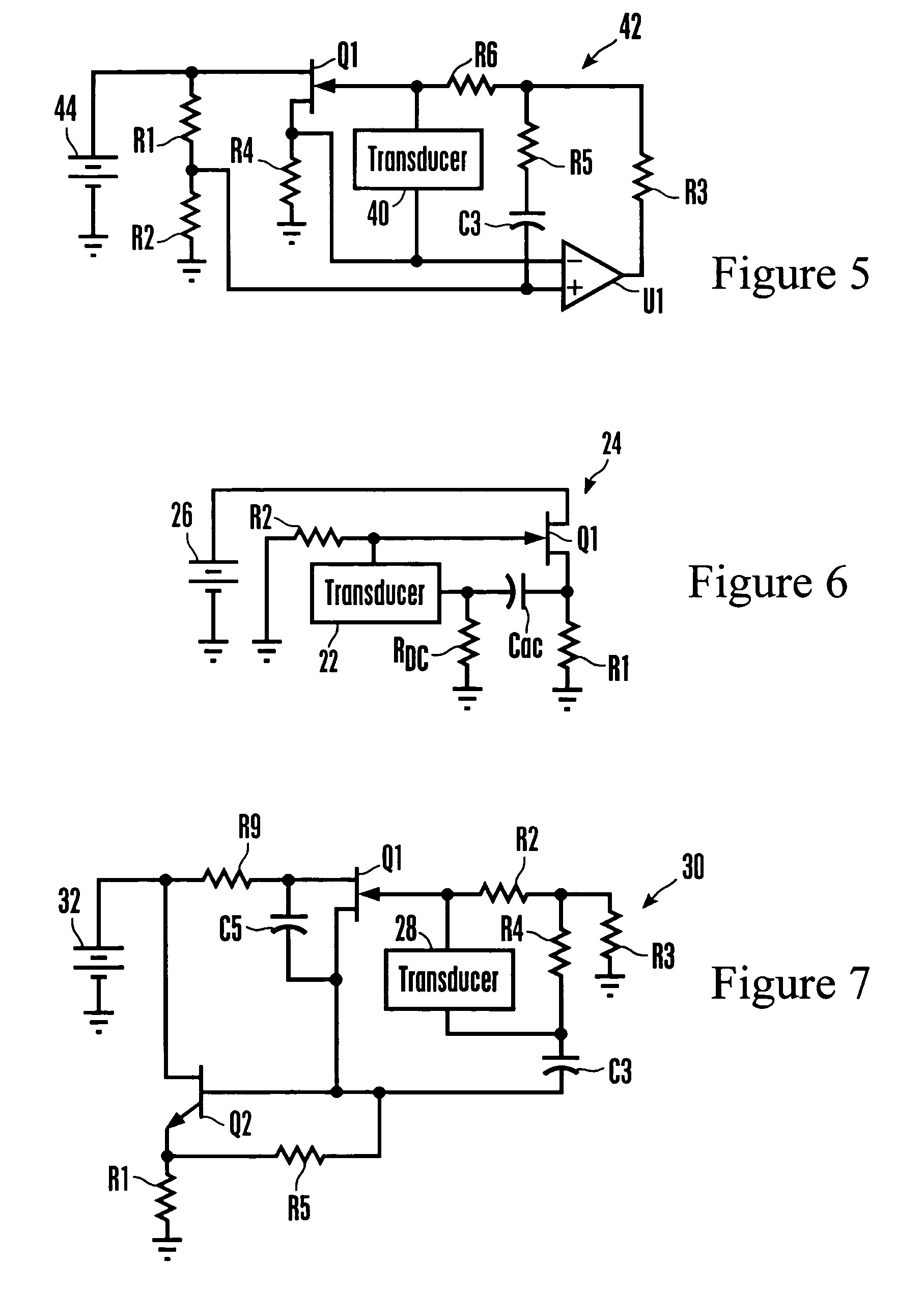 Transconductance circuit for piezoelectric transducer