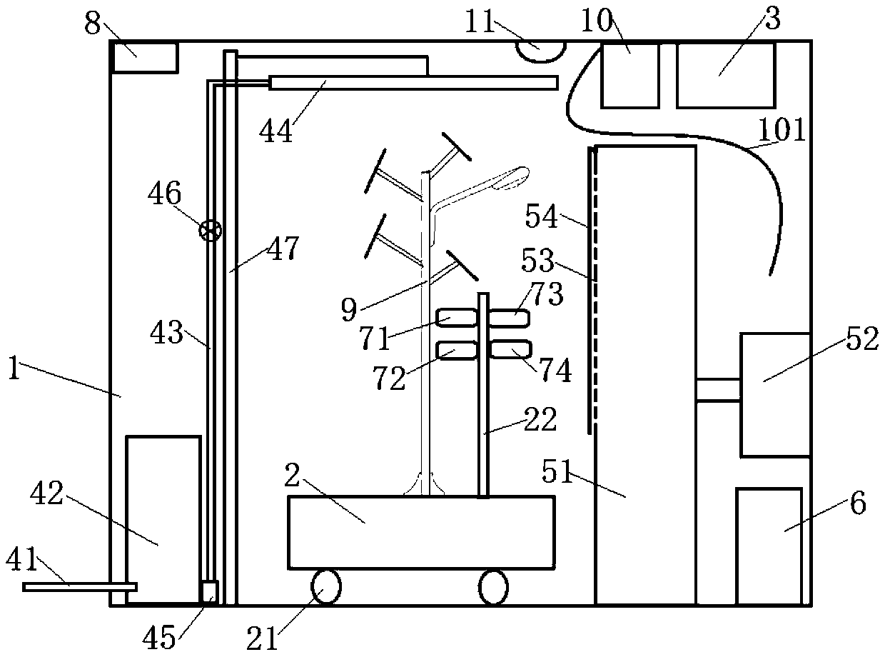 All-weather simulation test system of solar street lamp