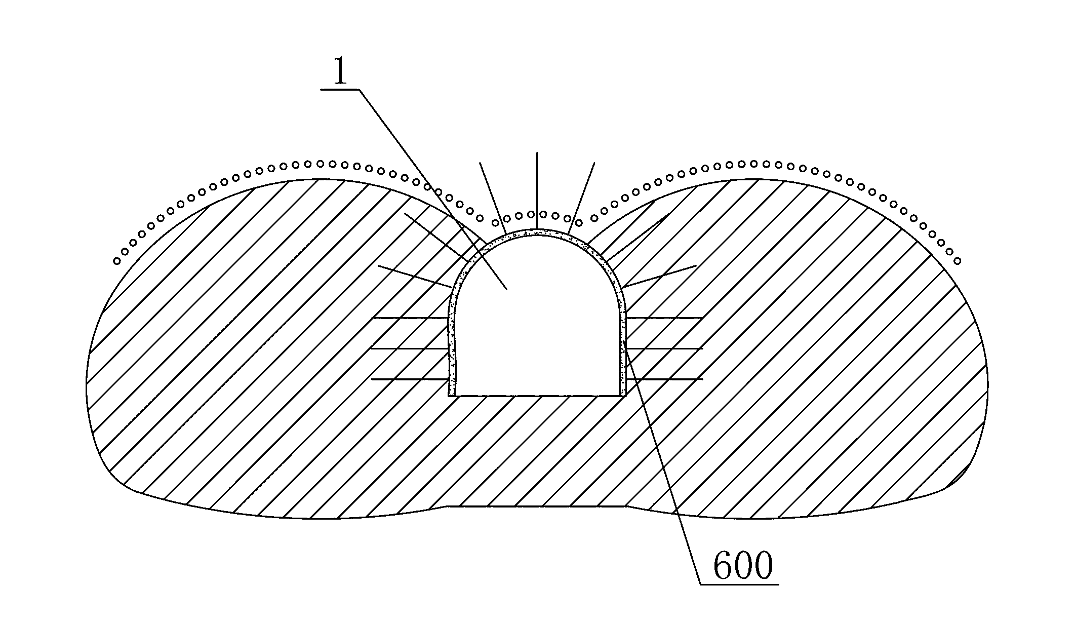Construction method for integral straight middle wall type double-arch tunnel