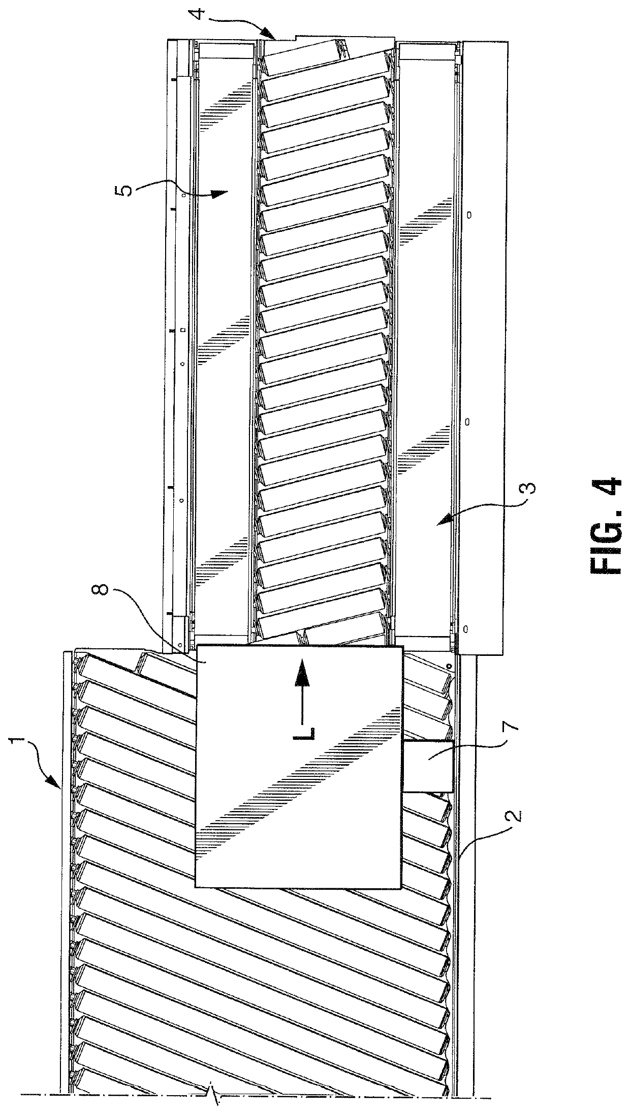 Singulator conveyor assembly for separating parcels