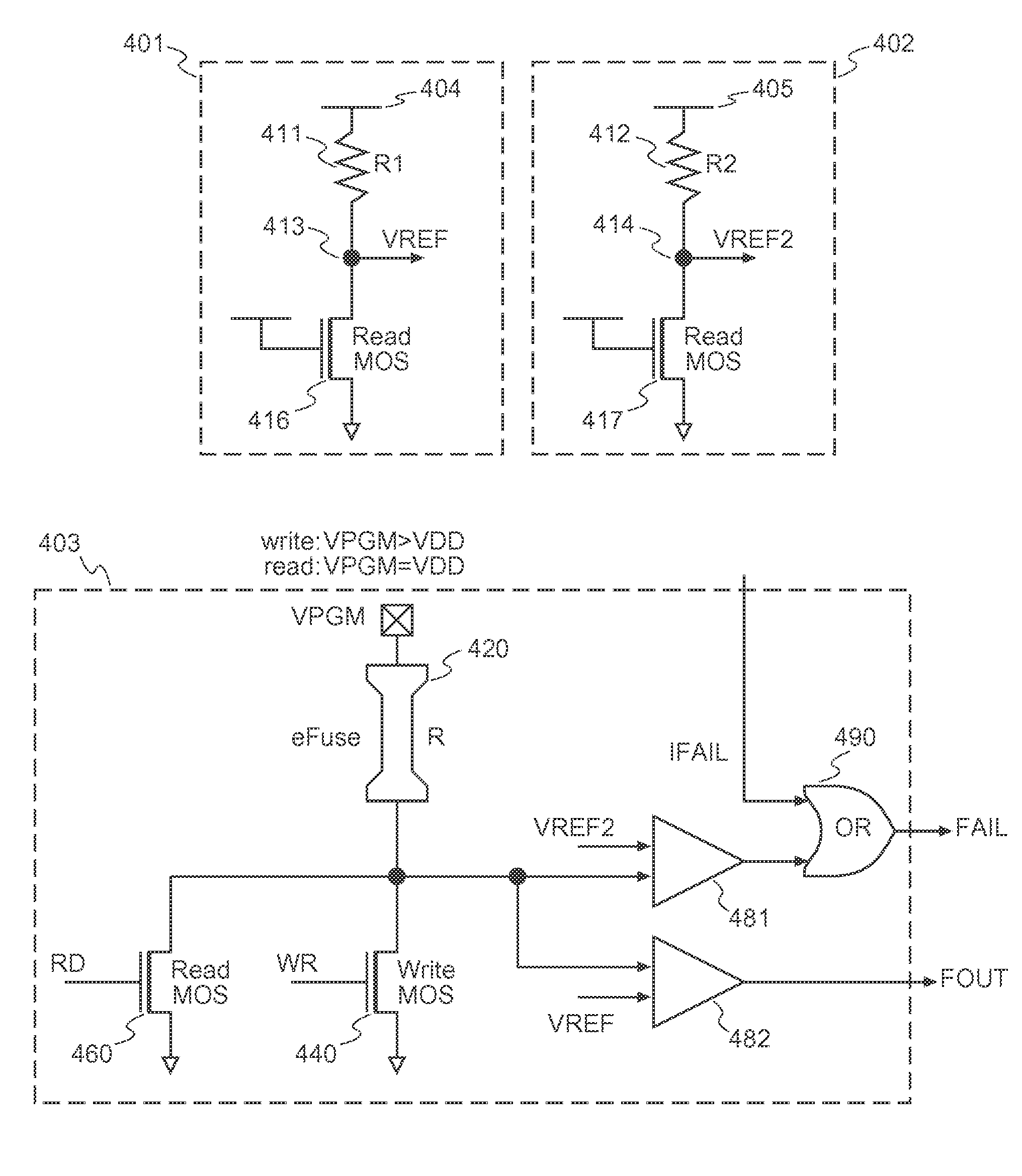 Systems and methods for determining the state of a programmable fuse in an IC