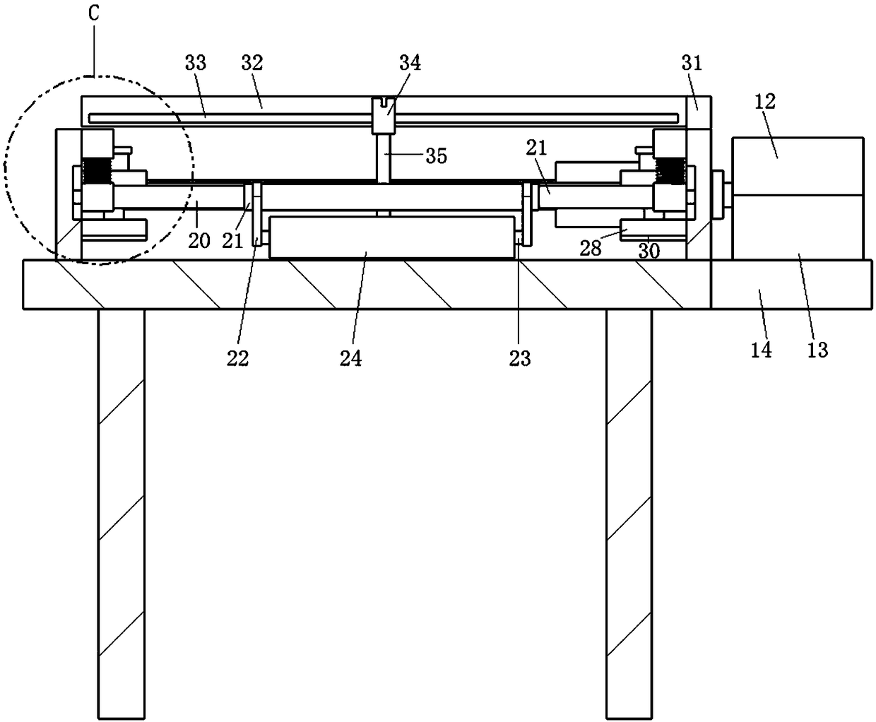 Cloth cutting device for garment processing