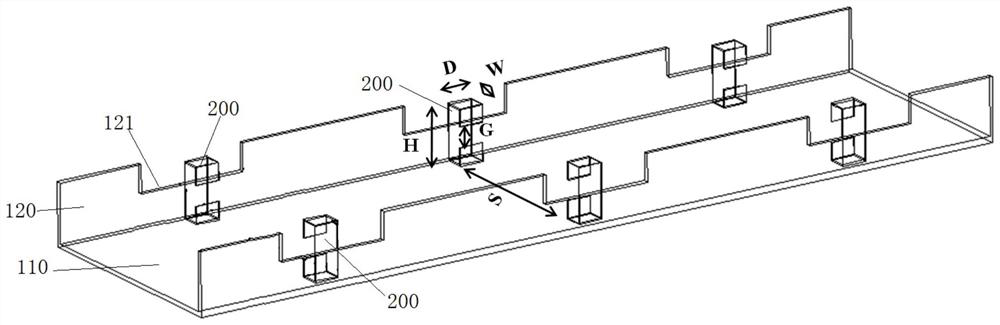 An array antenna and an antenna isolation component