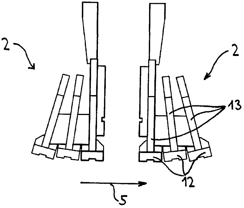 Roller holder for a line guide segment of a strand casting machine