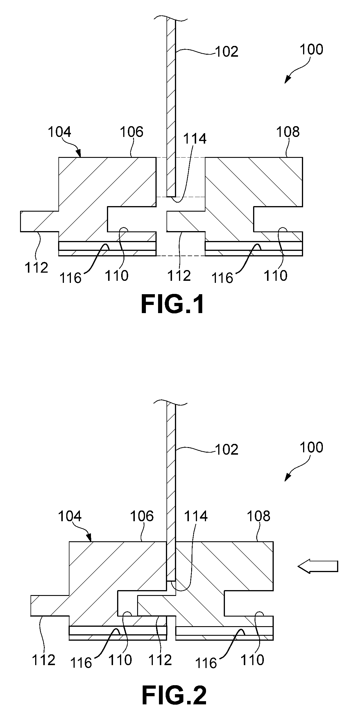 Battery cooling module foot profile design for a jointless conductive FIN/foot compressed interface connection