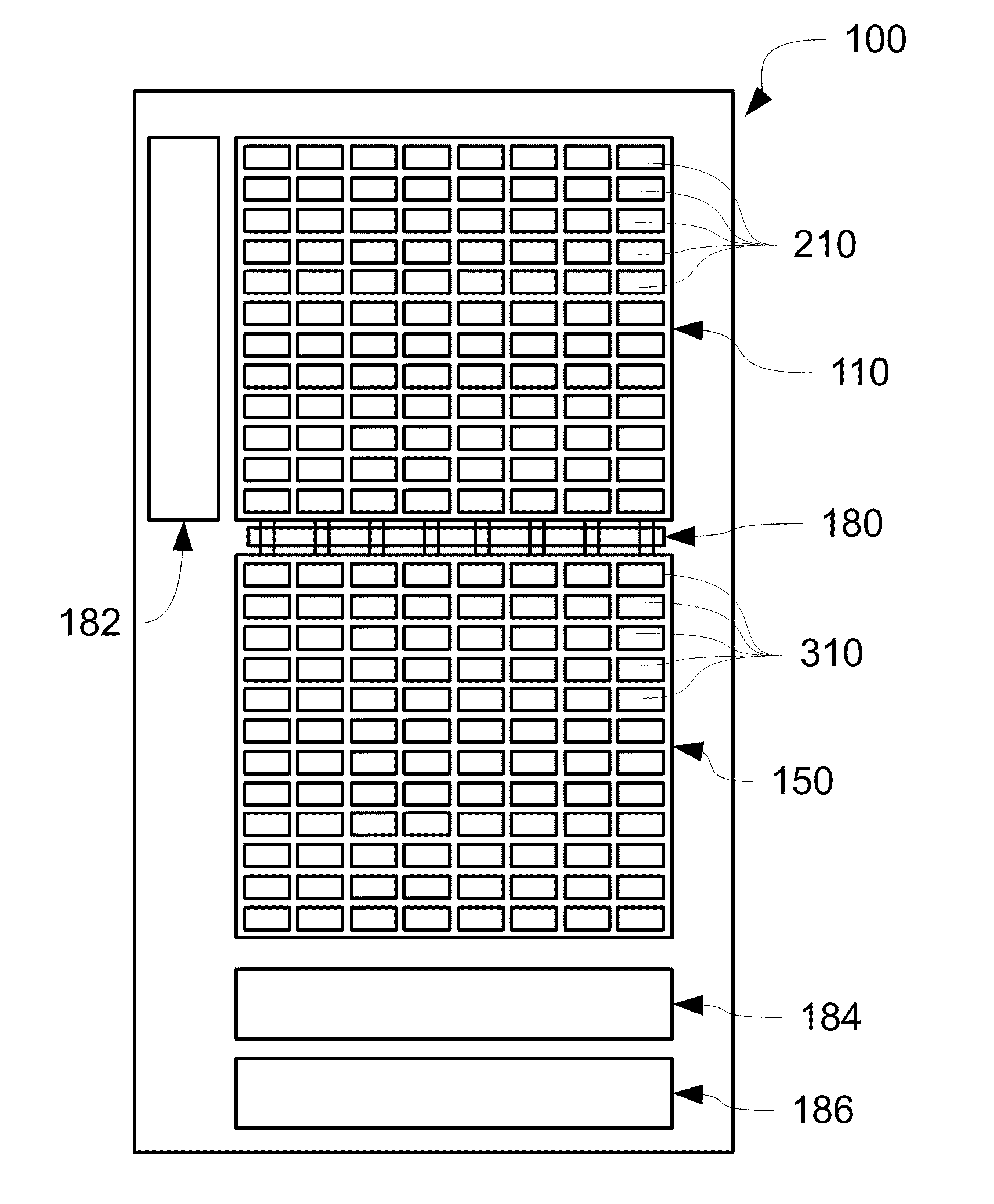 Demodulation Sensor with Separate Pixel and Storage Arrays