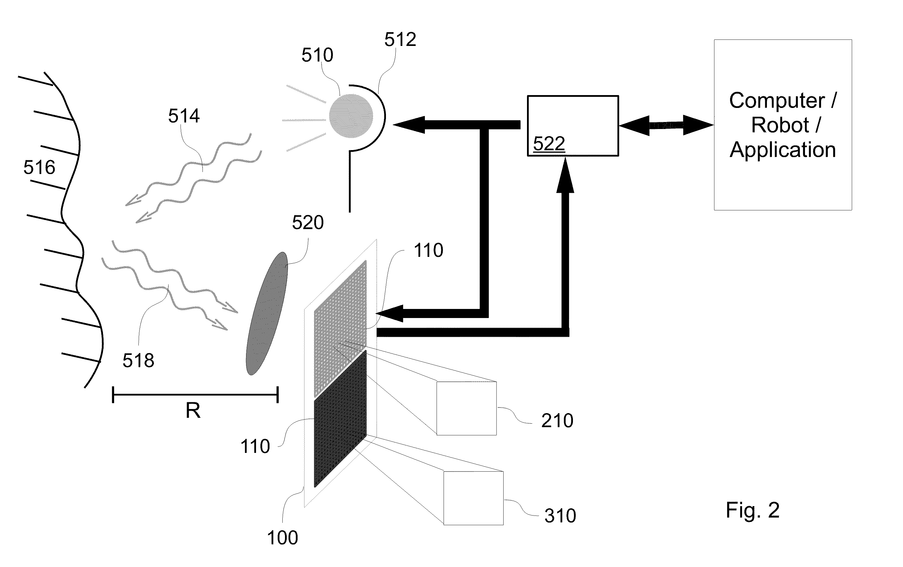 Demodulation Sensor with Separate Pixel and Storage Arrays